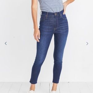 Marine Layer High Skinny Jean Dark Wash Indigo